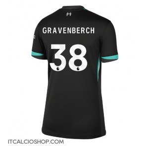 Liverpool Ryan Gravenberch #38 Seconda Maglia Femmina 2024-25 Manica Corta